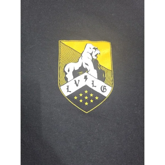 Live Large 2XL Black Short Sleeve Graphic Tee Lifting Powerlifting Gym T-Shirt - Picture 2 of 6